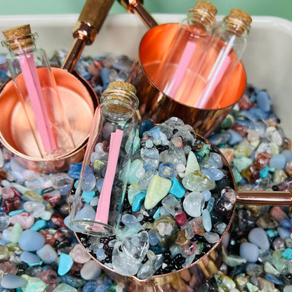 Bob crystal confetti scoop + crystal bag