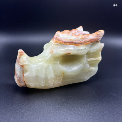 Afghan Jade Dragon Head