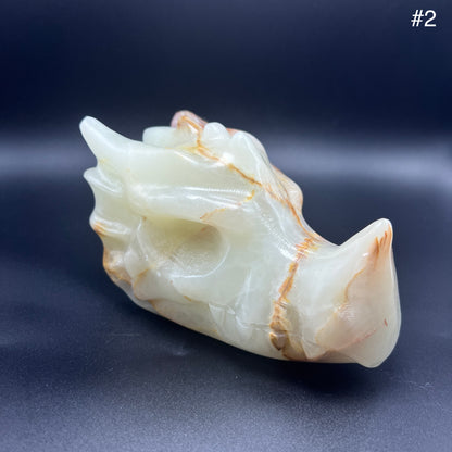 Afghan Jade Dragon Head