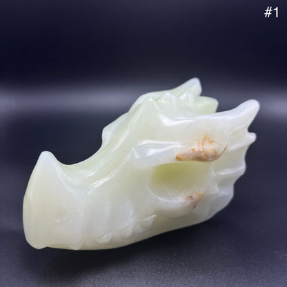 Afghan Jade Dragon Head