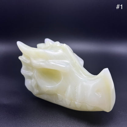 Afghan Jade Dragon Head